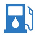 Petrol pump glyph color vector icon Royalty Free Stock Photo