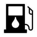 Petrol pump glyph flat vector icon Royalty Free Stock Photo