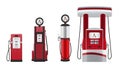 Petrol pump illustrations Royalty Free Stock Photo