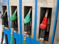 Petrol pumps Royalty Free Stock Photo