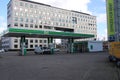 Petrol station of British Petroleum BP in The Hague with prices in Euros and in Liters