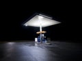 Petrol station at night Royalty Free Stock Photo