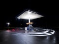 Petrol station at night Royalty Free Stock Photo