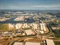 petrol storage tanks in harbor netherlands