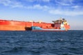 Petrol tanker anchored in Algeciras bay. Royalty Free Stock Photo