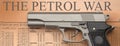 The petrol war Royalty Free Stock Photo