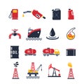 Petroleum Industry Icon Set