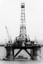 Petroleum platform on the Guanabara bay Royalty Free Stock Photo