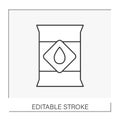 Petroleum refining line icon
