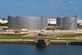 Petroleum Storage Tanks, Tampa Florida Royalty Free Stock Photo