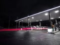 Petrolstation at night Royalty Free Stock Photo