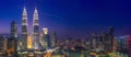 Petrona Towers & Blue Hour Royalty Free Stock Photo