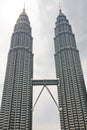 Petronas towers, kuala lumpur Royalty Free Stock Photo