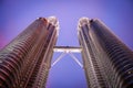 The Petronas Towers, Kuala Lumpur Royalty Free Stock Photo