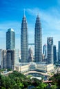 Petronas Towers, Kuala Lumpur - Malaysia. Royalty Free Stock Photo