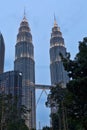 Petronas Towers, Kuala Lumpur, Malaysia Royalty Free Stock Photo