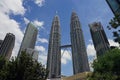 The Petronas Towers in Kuala Lumpur Malaysia