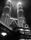 Petronas Towers, Kuala Lumpur at night Royalty Free Stock Photo