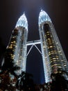 Petronas Towers Night Light Bright Concept Royalty Free Stock Photo