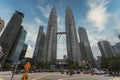 Petronas Towers, a pair of interlinked 88-storey supertall skyscrapers in Kuala Lumpur, Malaysia