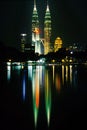 Petronas Towers & Titiwangsa Lake Royalty Free Stock Photo