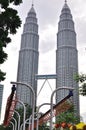 Petronas twin tower Royalty Free Stock Photo