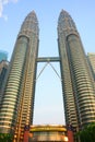 Petronas Twin Tower at dawn Royalty Free Stock Photo
