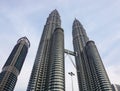 Petronas Twin Tower in Kuala Lumpur, Malaysia Royalty Free Stock Photo