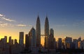 Petronas Twin Tower at sunrise