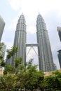 Petronas twin towers - Kuala Lumpur Malaysia Asia Royalty Free Stock Photo