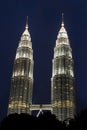 Petronas Twin Towers (KLCC) Royalty Free Stock Photo