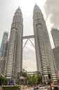 Petronas Twin Towers in Kuala Lampur, Malaysia Royalty Free Stock Photo