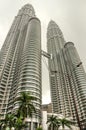 Petronas Twin Towers in Kuala Lampur, Malaysia Royalty Free Stock Photo