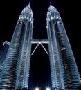 Petronas twin towers in Kuala Lampur by night #1