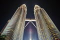 Petronas Twin Towers Kuala Lumpur Royalty Free Stock Photo