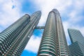 Petronas Twin Towers in Kuala Lumpur Royalty Free Stock Photo