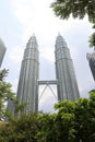 Petronas twin towers - Kuala Lumpur Malaysia Asia Royalty Free Stock Photo