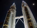 Petronas Twin Towers at night Royalty Free Stock Photo