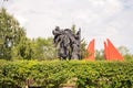 Petropavl, Kazakhstan - August 11, 2016: Monument to Red Guards