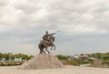 Petropavl, Kazakhstan - August 11, 2016: The rider on the horse.