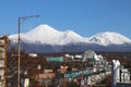 Petropavlovsk-Kamchatsky, Kamchatka Territory. Hilly city view. Russia