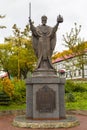 Monument to the Saint Nicholas Wonderworker, Petropavlovsk-Kamchatsky, Russia.