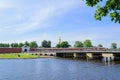 Petropavlovskaya fortress on hare island Royalty Free Stock Photo