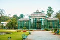 PETROPOLIS, RIO DE JANEIRO, BRAZIL - APRIL 2019: The Crystal Palace is a glass-and-steel structure which was built in 1884 for the Royalty Free Stock Photo