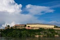 Petrovaradin fortress with EXIT festival banner