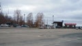 Petrozavodsk, Karelia, Russia, April 18, 2024: restaurant Fregat Frugate, River Station, Park of Culture and Leisure