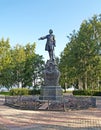 Petrozavodsk. Monument to Peter the Great on Onezhskaya Embankment