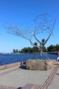 Petrozavodsk, Onega Embankment, art object (Karelia)