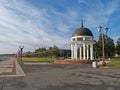 Petrozavodsk. Petrovsky rotunda on Lake Onega Embankment
