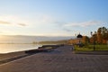 Petrozavodsk promenade. Lake Onega at sunrise